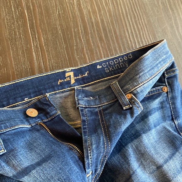 7 for all mankind the cropped skinny jeans in size 29. EUC. - Picture 5 of 10